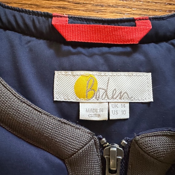 Boden Files Puffer Jacket, Navy Blue, Size 10 US (14 UK) - Picture 3 of 10